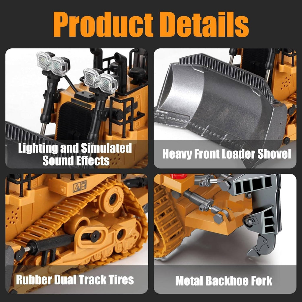 4WD Remote Control Excavator Bulldozer Dump | Compact, Stylish & Incredibly Useful — An Everyday Home Must-Have