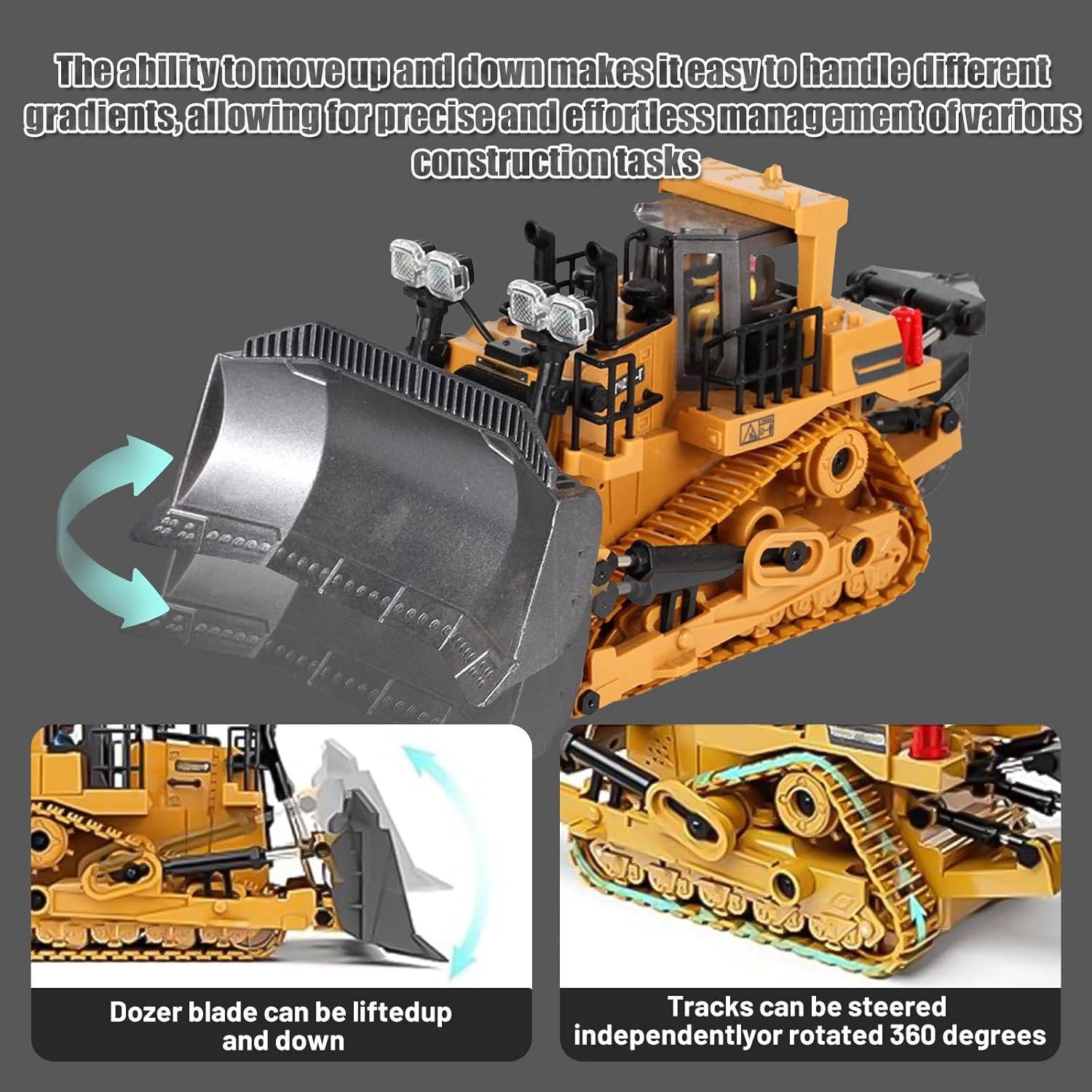 4WD Remote Control Excavator Bulldozer Dump | Compact, Stylish & Incredibly Useful — An Everyday Home Must-Have