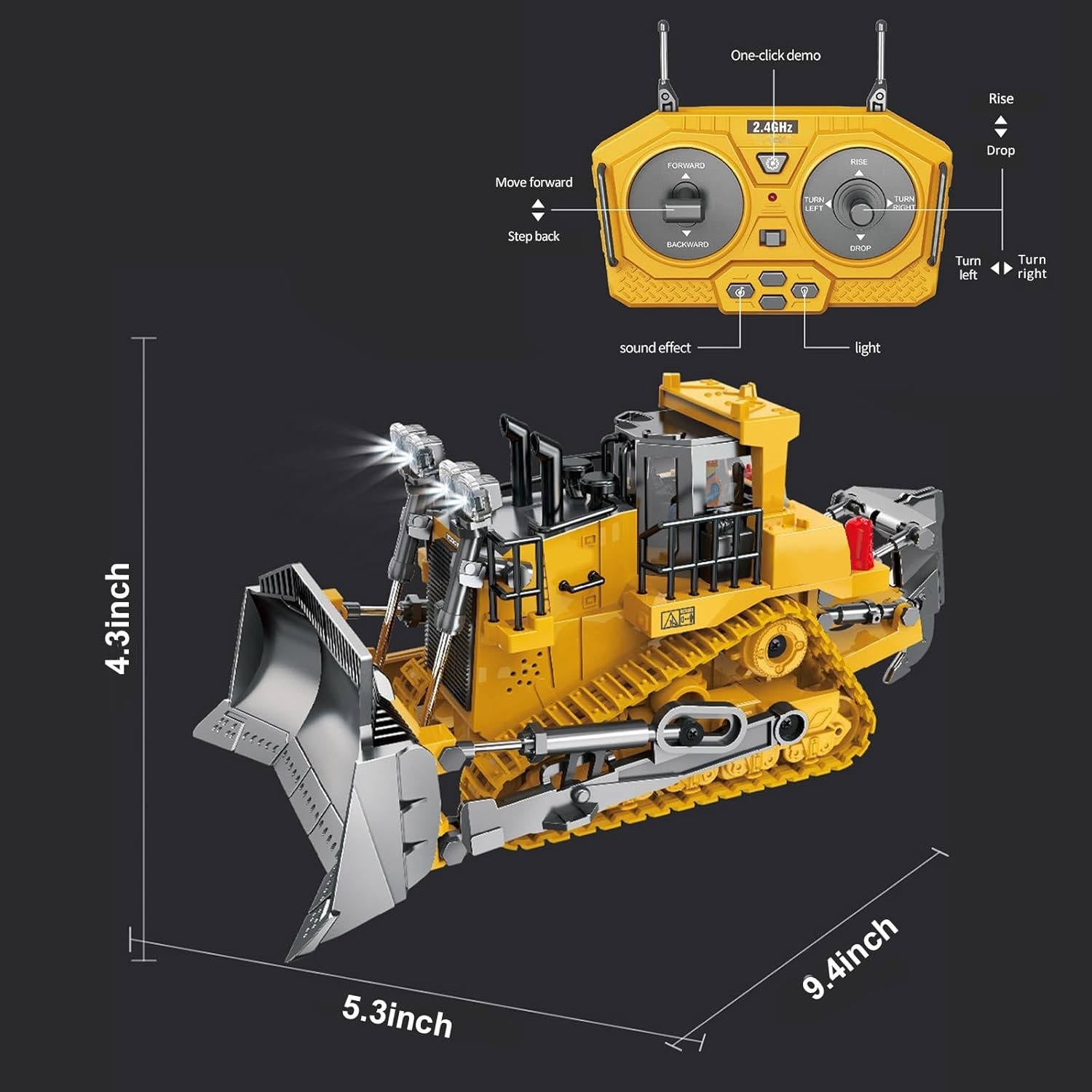 4WD Remote Control Excavator Bulldozer Dump | Compact, Stylish & Incredibly Useful — An Everyday Home Must-Have