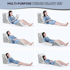 4Pcs Orthopedic Bed Wedge Pillow Set | Clinically Designed for Targeted Pain Relief & Faster Daily Recovery