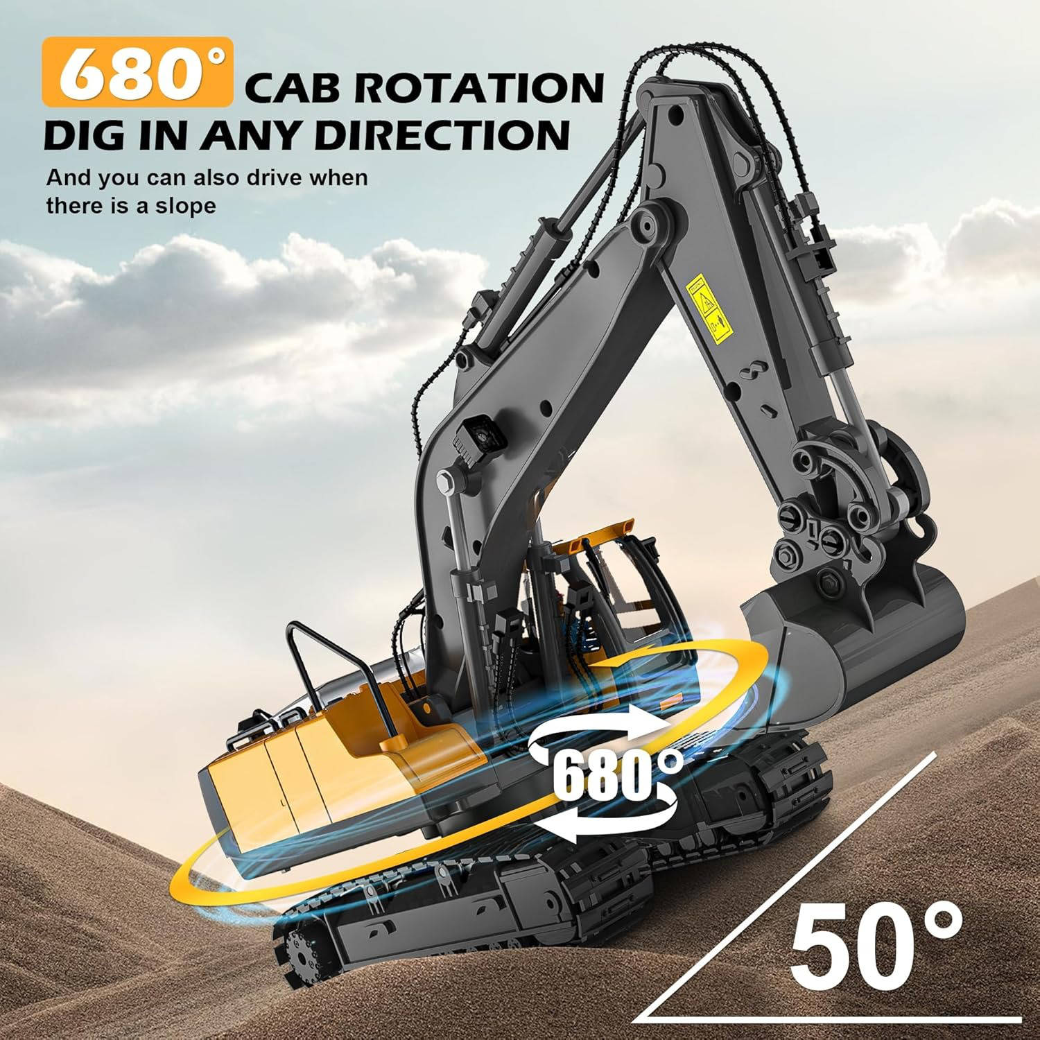 4WD Remote Control Excavator Bulldozer Dump | Compact, Stylish & Incredibly Useful — An Everyday Home Must-Have
