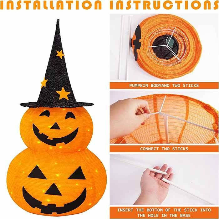 Halloween Pumpkin Outdoor Decorations | Bring the Magic of the Season into Your Home with This Beautiful Piece
