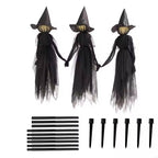 3PCS Indoor And Outdoor Halloween Decorations — Sound Activated Hand Holding Witch | The Perfect Seasonal Touch for Your Home — or as a Thoughtful Gift