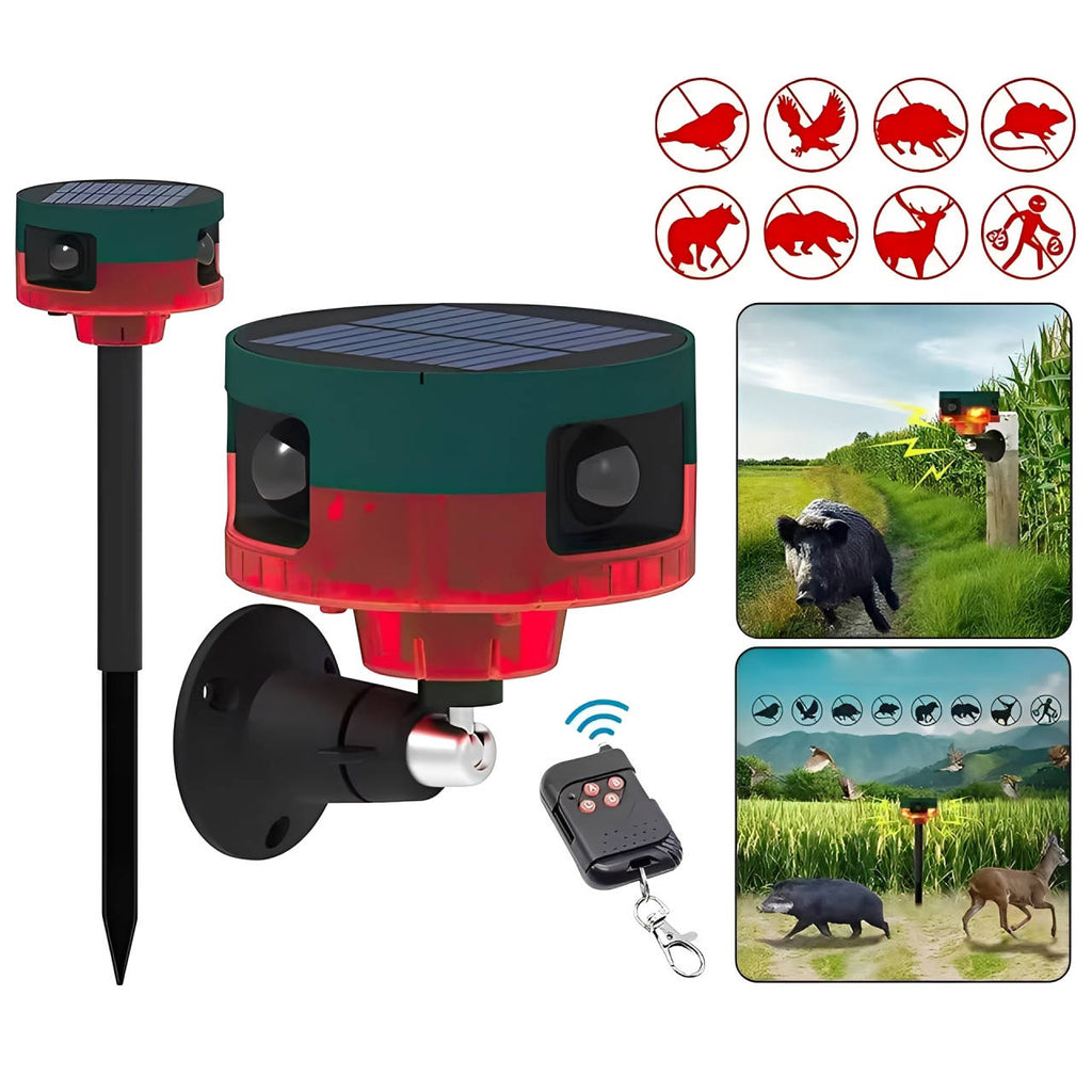 360 Degree Solar Repeller For Pigeon Bird Wild Boar Rabbit Deer | Premium Pet Care — Safe, Durable & Trusted by Pet Owners Everywhere