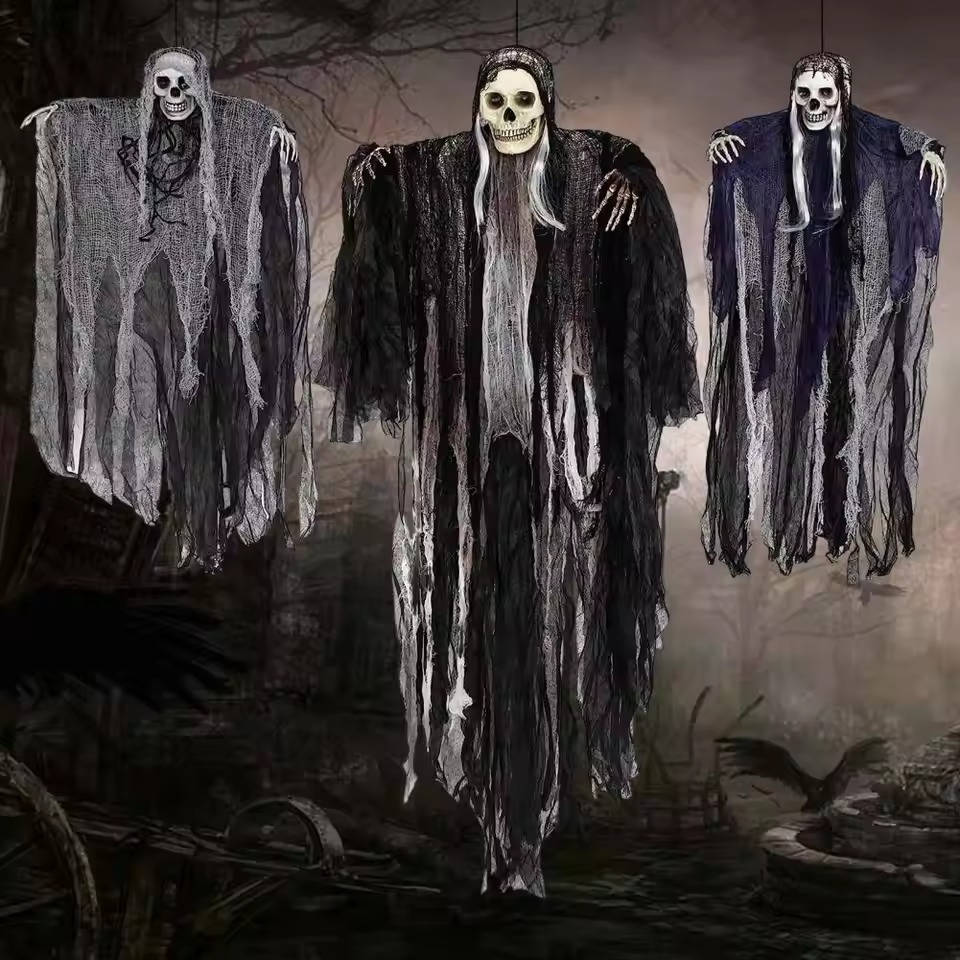 Scary Realistic Halloween Hanging Decorations Outdoor And Indoor — Set Of Three | Festive, Charming & Built to Create Magical, Lasting Seasonal Memories