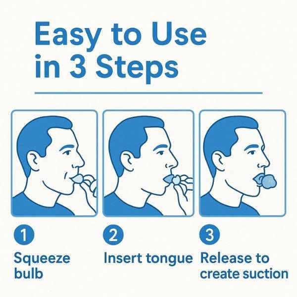 Sleep Apnea Tongue Retainer, Non-Invasive Snoring Relief Aid | Support Your Body, Reclaim Your Comfort & Move More Freely Every Day