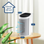 Air Purifier HEPA Filter For Indoor 200 Square — 99.9% Removal | Stylish Home Essential That Transforms & Elevates Your Living Space