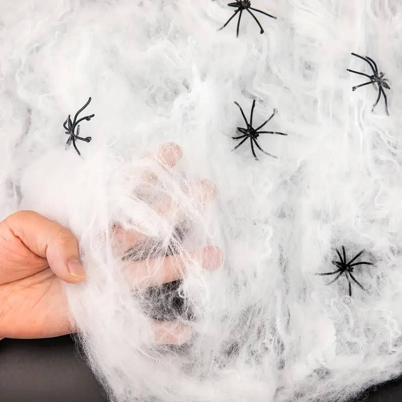 200 Sqft Spider Webs Halloween Door Decorations With Fake Spiders | Beautiful, Festive & Built to Last Season After Wonderful Season
