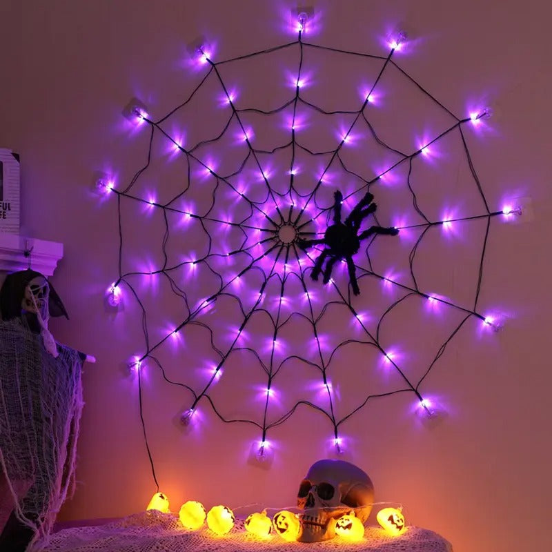 Halloween Spider Web Lights Outdoor | Bring the Magic of the Season into Your Home with This Beautiful Piece