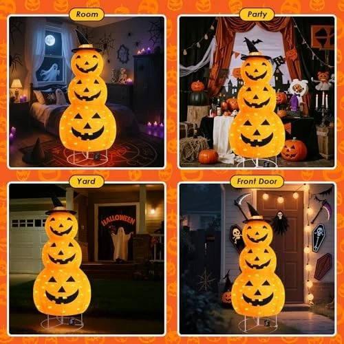 Halloween Pumpkin Outdoor Decorations | Bring the Magic of the Season into Your Home with This Beautiful Piece