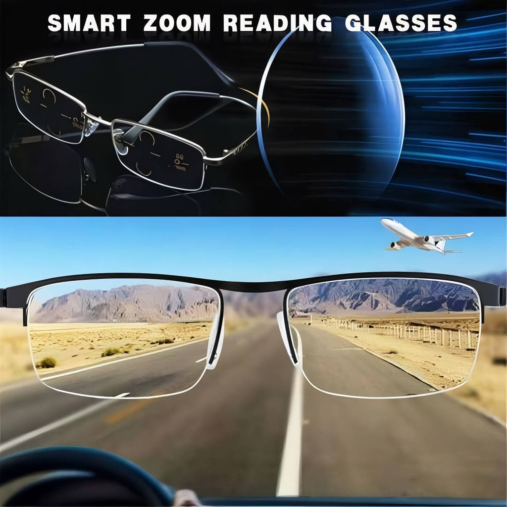 Smart German Progressive Glasses — Multifocal Intelligent Reading & Distance Eyewear | Effortlessly Functional Home Essential for Clean, Organised Living