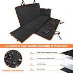 Waterproof Scratch-Resistant Dog Car Seat Protector | Full Back Seat Cover for Dogs
