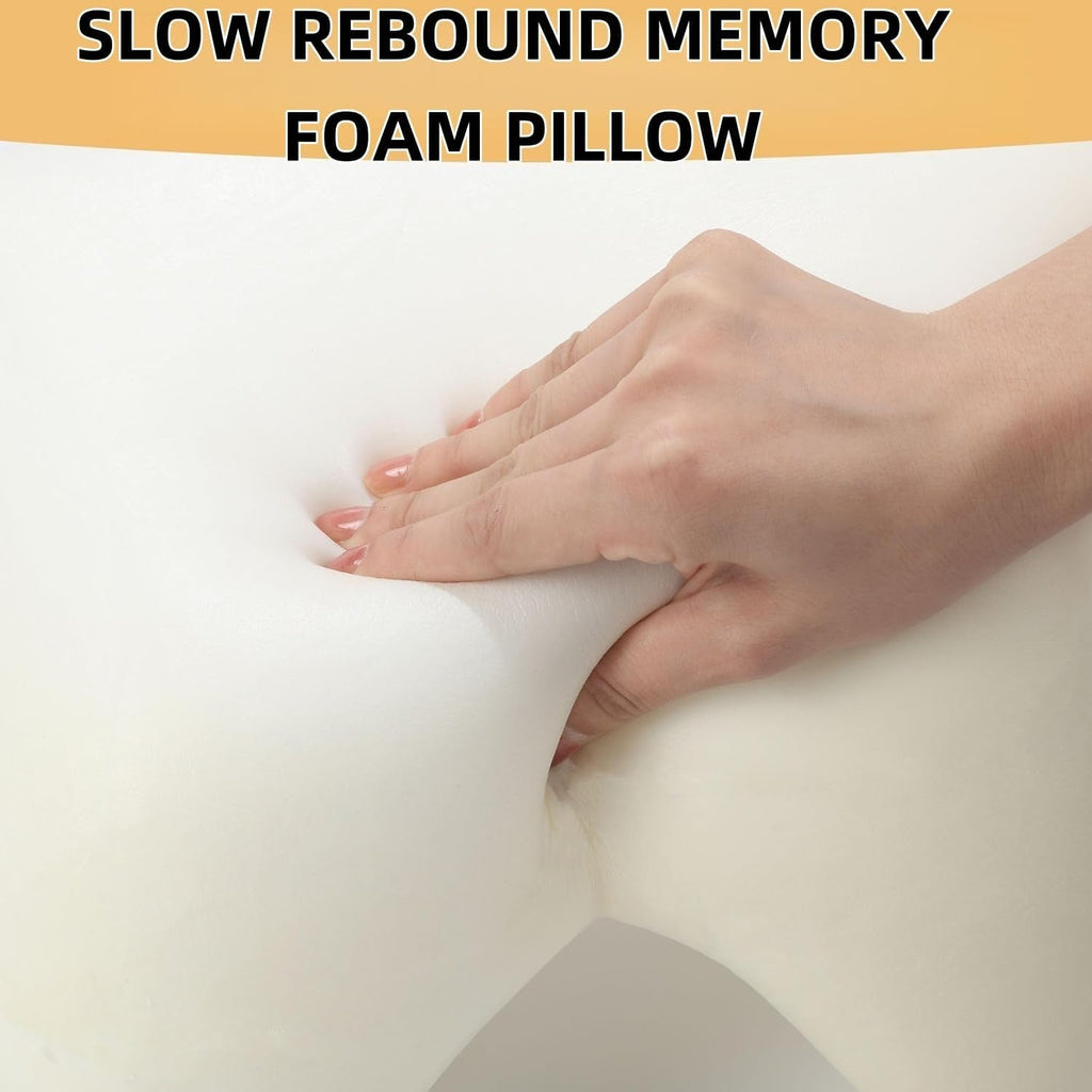 Orthopedic Couple Pillow With Arm-Tunnel For Cuddling | Clinically Designed for Targeted Pain Relief & Faster Daily Recovery