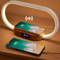 Alarm Clock with Wireless Charging Pad & Night Light | Bedside Digital Clock with Qi Phone Charger