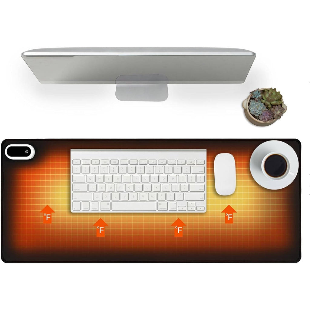 Heated Desk & Mouse Pad | USB Warming Pad for Cold Hands at the Office or Home
