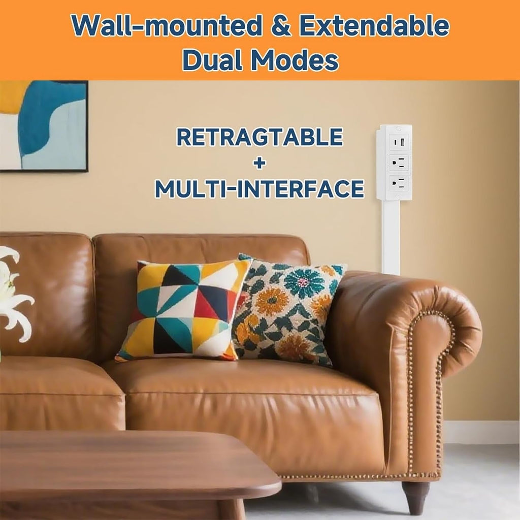 Plug in Extender Outlet with Rotating Arm | Style and Practicality Finally Together — The Modern Home Essential