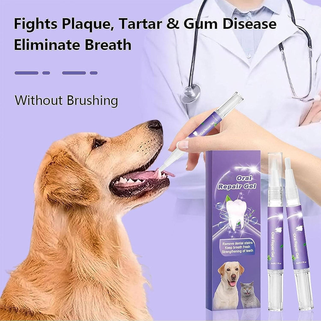3 Set Dog Oral Repair Gel | Designed for Happy, Healthy, Well-Loved Pets of Every Breed