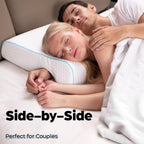 Orthopedic Couple Pillow With Arm-Tunnel For Cuddling | Clinically Designed for Targeted Pain Relief & Faster Daily Recovery