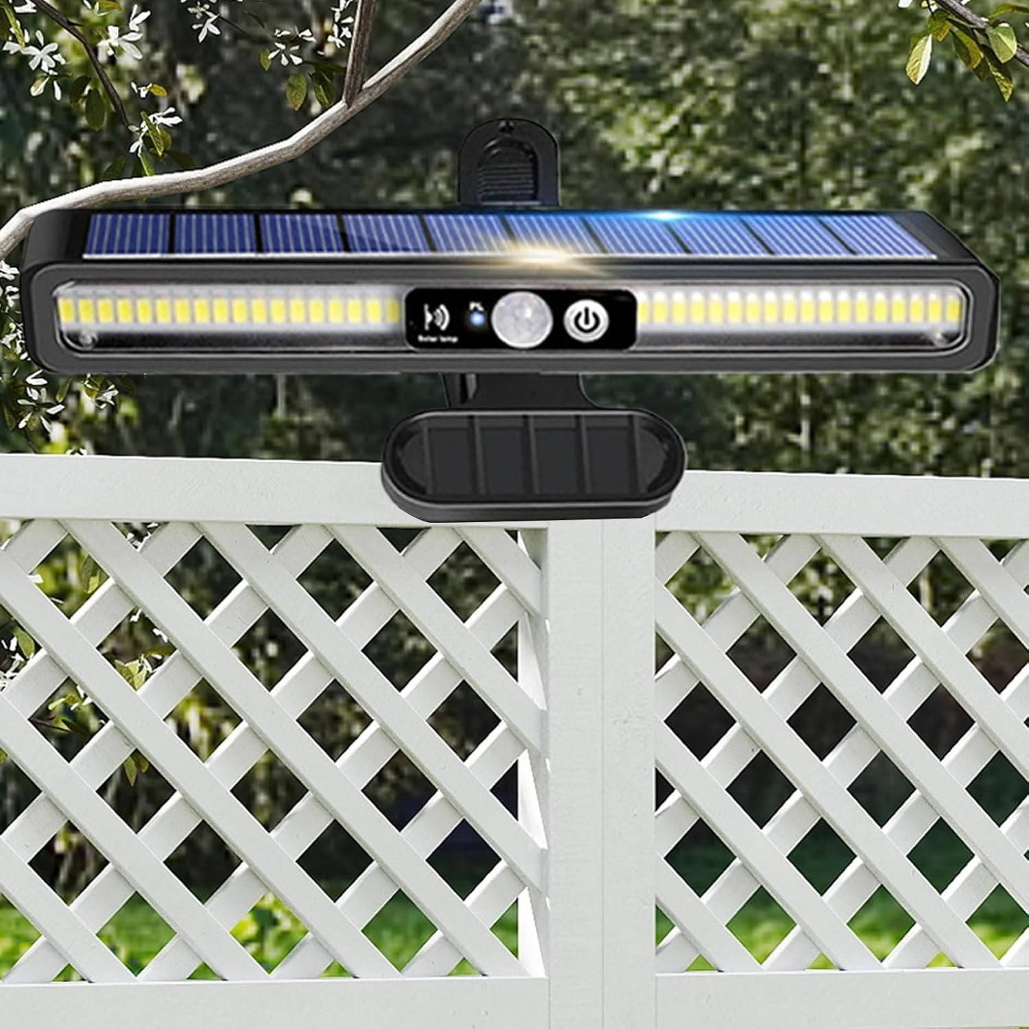 2 Set Portable Solar Fence Lights | Easy-Care Garden Essential That Transforms Any Outdoor Space