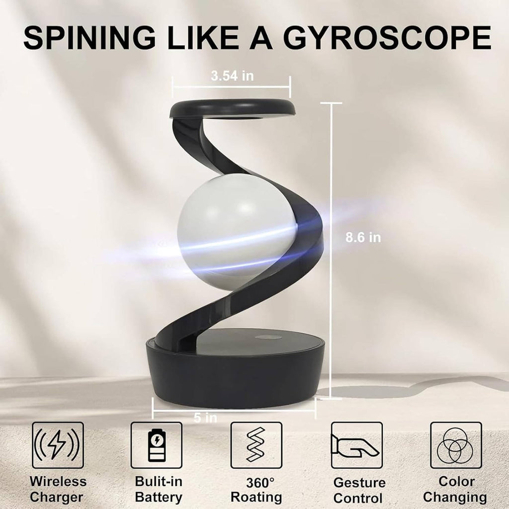 Levitating Moon Lamp Gesture Control & Wireless Charging | Quality Home Accessory Built to Look Great & Last for Years