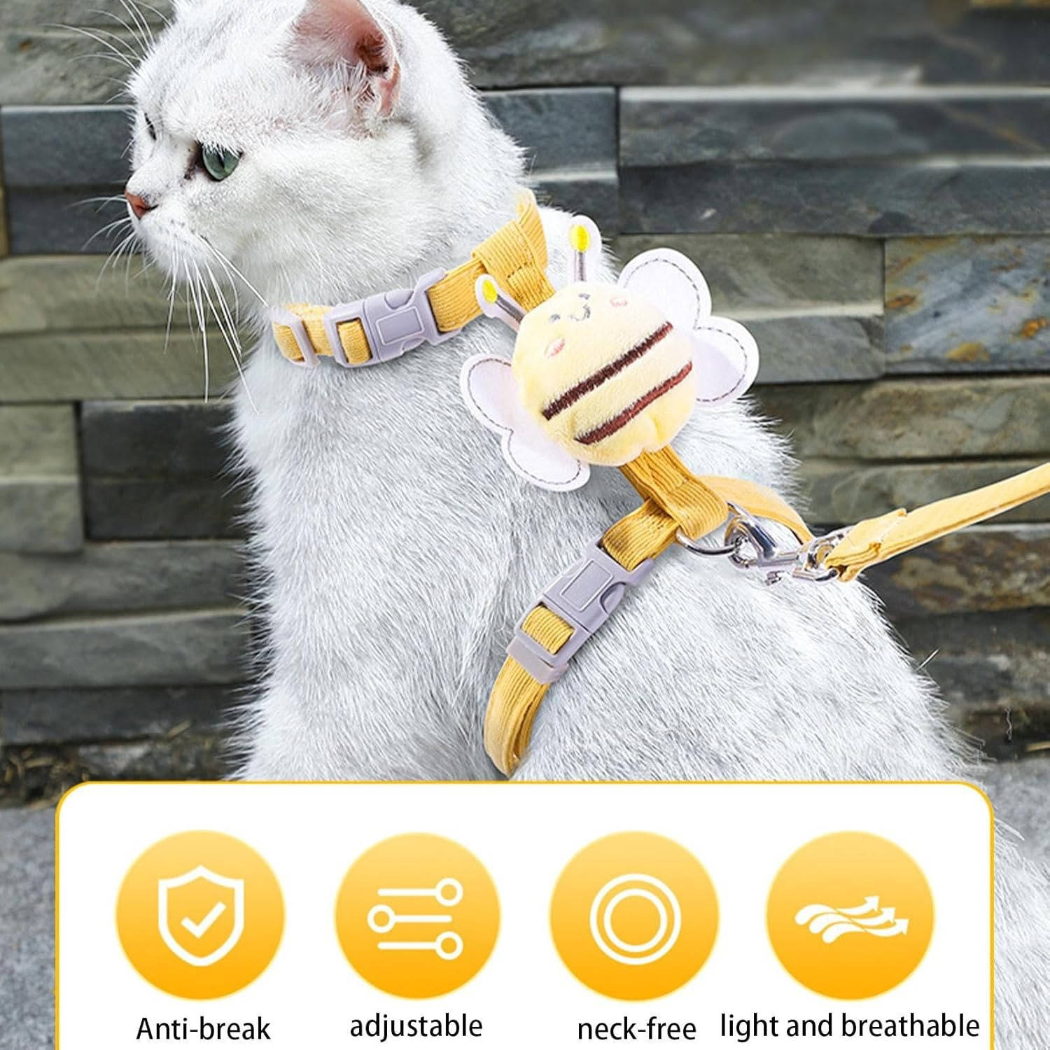 Cat Collar And Harness | Durable Pet Accessory Built for Active, Playful, Energetic Pets