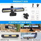 2 Set Portable Solar Fence Lights | Easy-Care Garden Essential That Transforms Any Outdoor Space