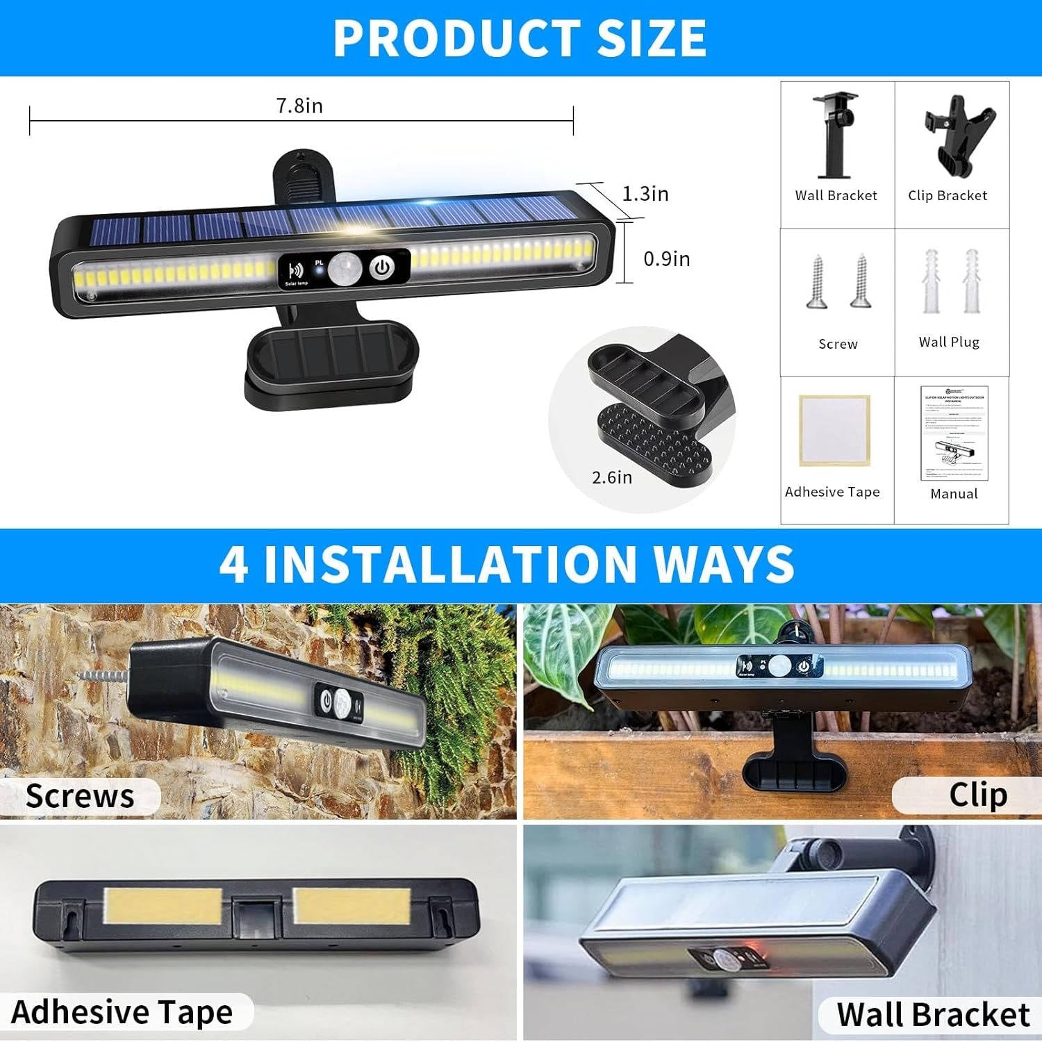 2 Set Portable Solar Fence Lights | Easy-Care Garden Essential That Transforms Any Outdoor Space