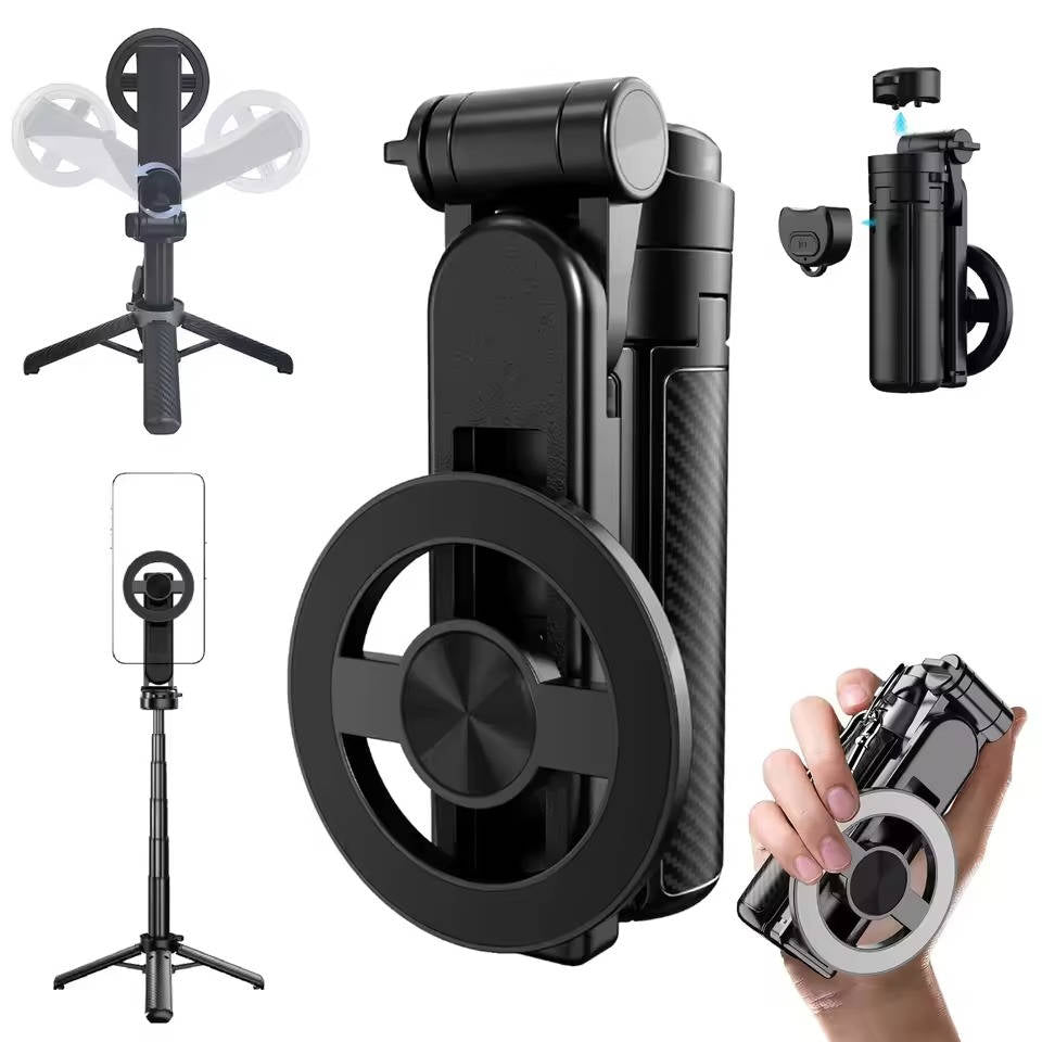 4 in 1 Multifunctional Magnetic Selfie Stick | Effortlessly Functional Home Essential for Clean, Organised Living