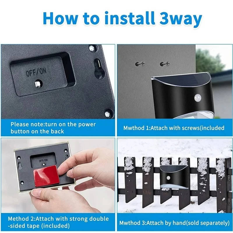 Fence Light Stair Lights Outdoor — Motion Sensor | Smart, Proven Protection for Your Home, Business & Peace of Mind