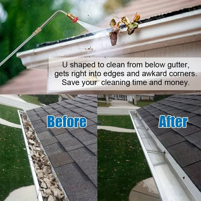 4000 PSI Telescoping High Pressure Power Washer Extension Wands For Gutter & Roof Drainage & Walls Cleaning | Stylish Home Essential That Transforms & Elevates Your Living Space
