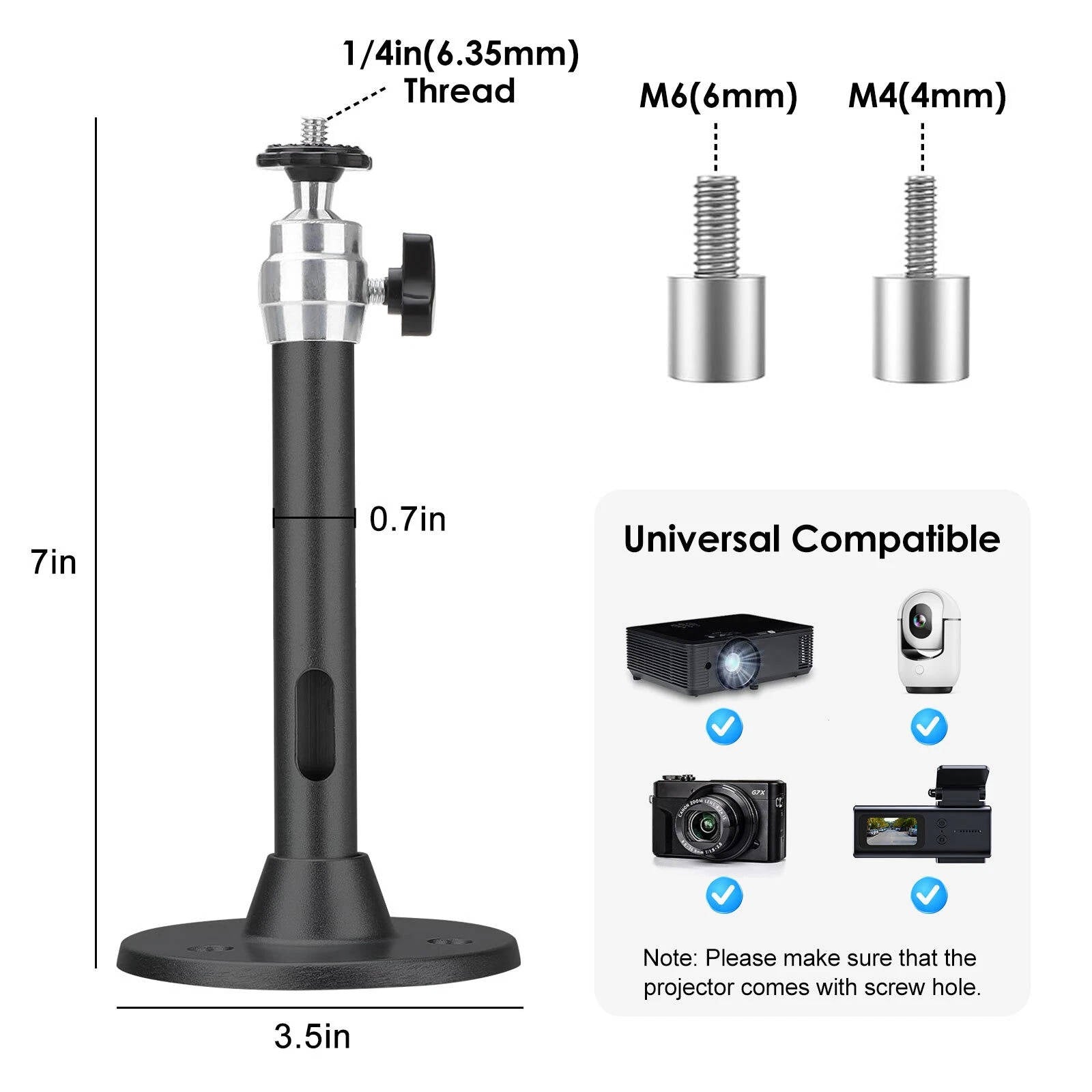 Universal Projector Ceiling Mount Kit | Intelligent Design Meets Reliable, Long-Lasting Everyday Performance