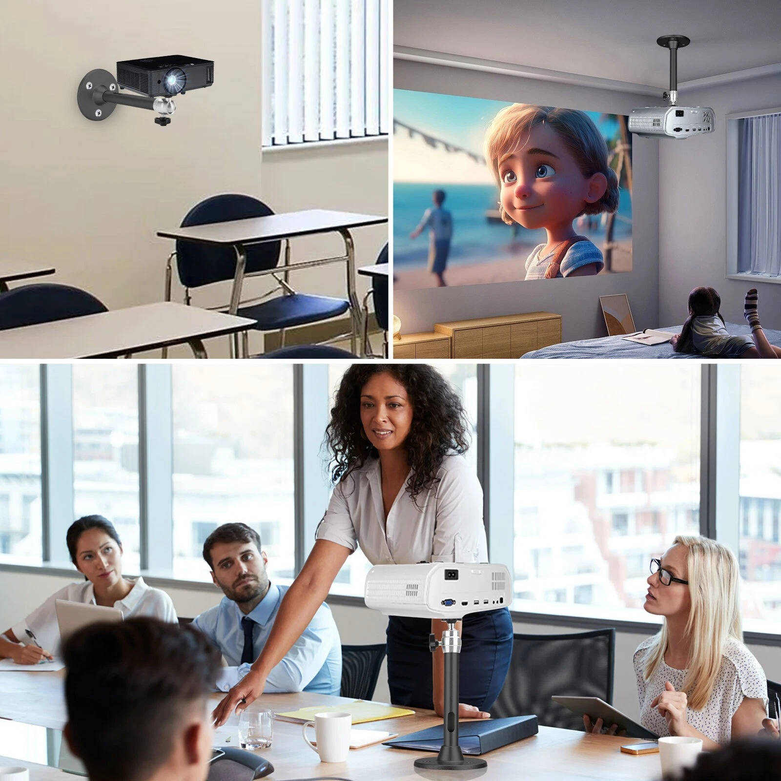 Universal Projector Ceiling Mount Kit | Intelligent Design Meets Reliable, Long-Lasting Everyday Performance