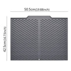 Silicone Dish Drying Mat with Drain Design | Every Home Cook Needs This — Save Time, Reduce Effort, Eat Better