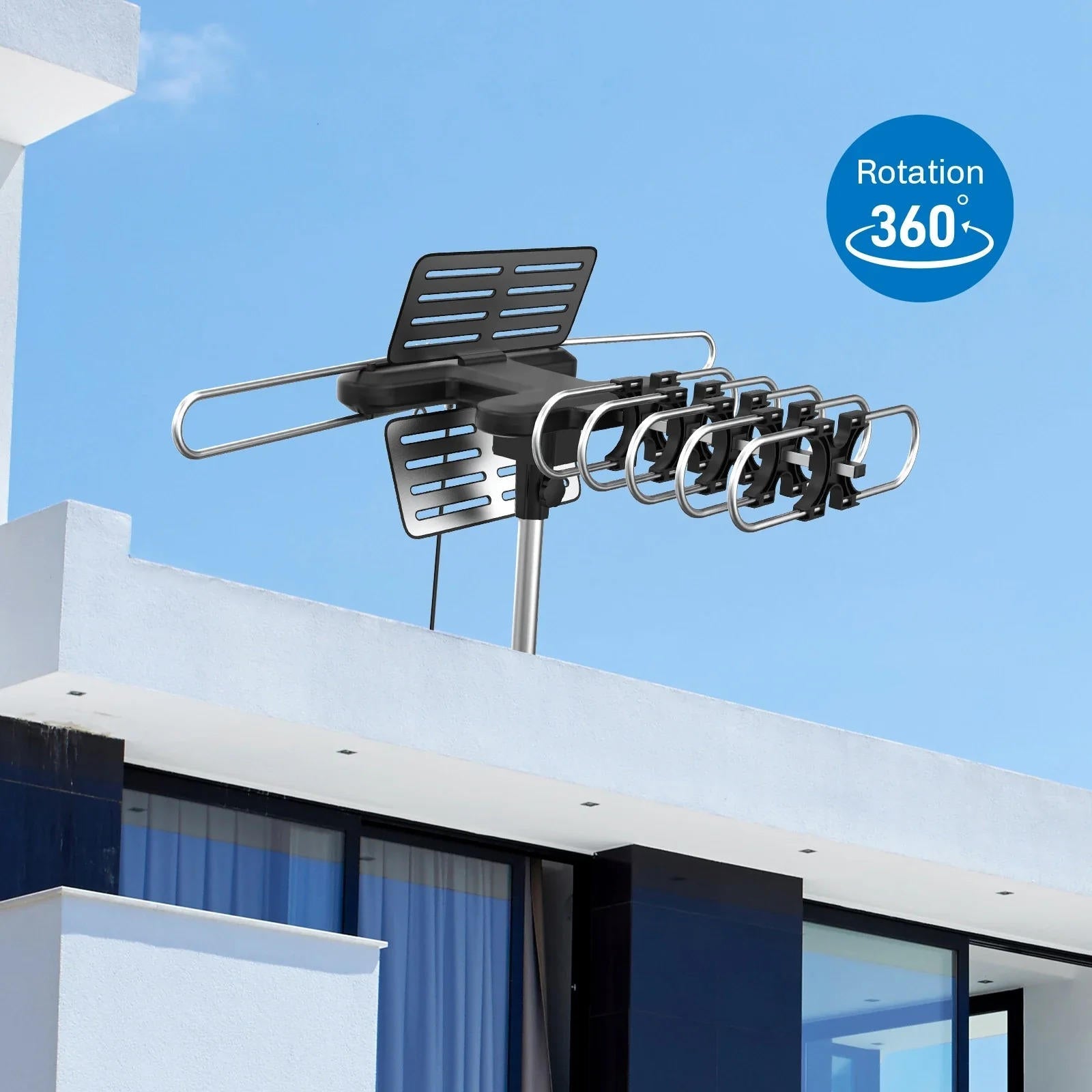 2025 Long Distance Digital Outdoor HD TV Antenna with Full 360 Directional Motor Free HD Channels | The Smart Choice for Quality, Reliability & Long-Lasting Performance