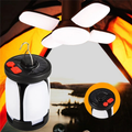 Solar USB Folding Leaf Camping Lantern | Waterproof Outdoor LED Light for Camping & Garden