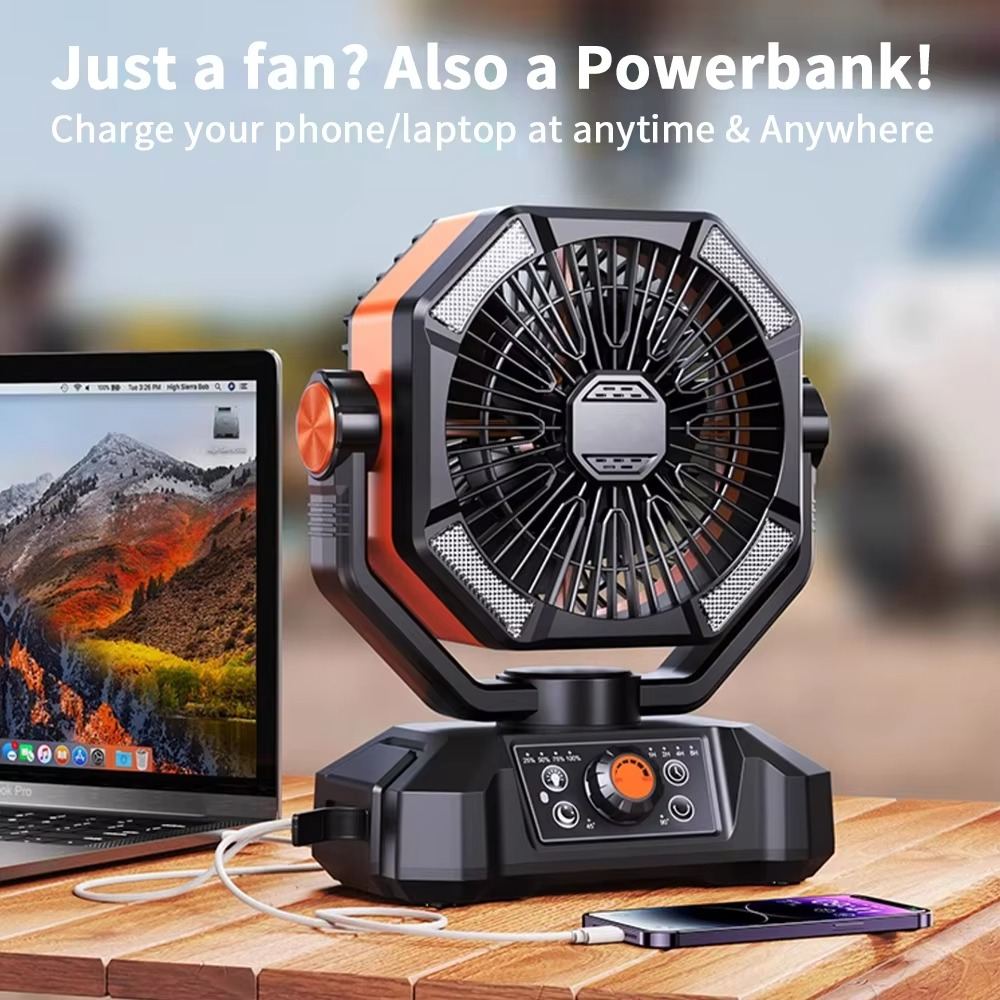 Portable Camping Cooling Fan | Premium Outdoor Gear for Hikers, Campers, Cyclists & Explorers
