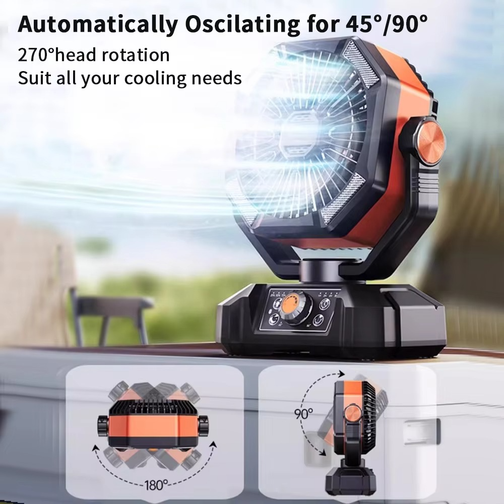 Portable Camping Cooling Fan | Premium Outdoor Gear for Hikers, Campers, Cyclists & Explorers