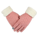 Plush Lined Touchscreen Knitted Winter Gloves | Warm Thermal Gloves for Women — Phone-Friendly