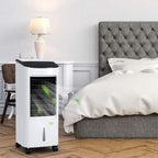 Portable Evaporative Air Cooler | Stand-Up Windowless Room Cooler for Bedroom and Indoor Use
