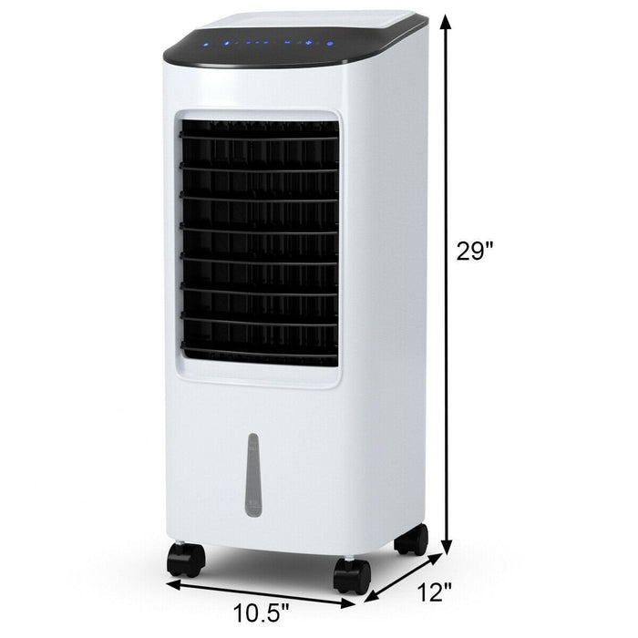 Portable Evaporative Air Cooler | Stand-Up Windowless Room Cooler for Bedroom and Indoor Use