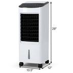 Portable Evaporative Air Cooler | Stand-Up Windowless Room Cooler for Bedroom and Indoor Use