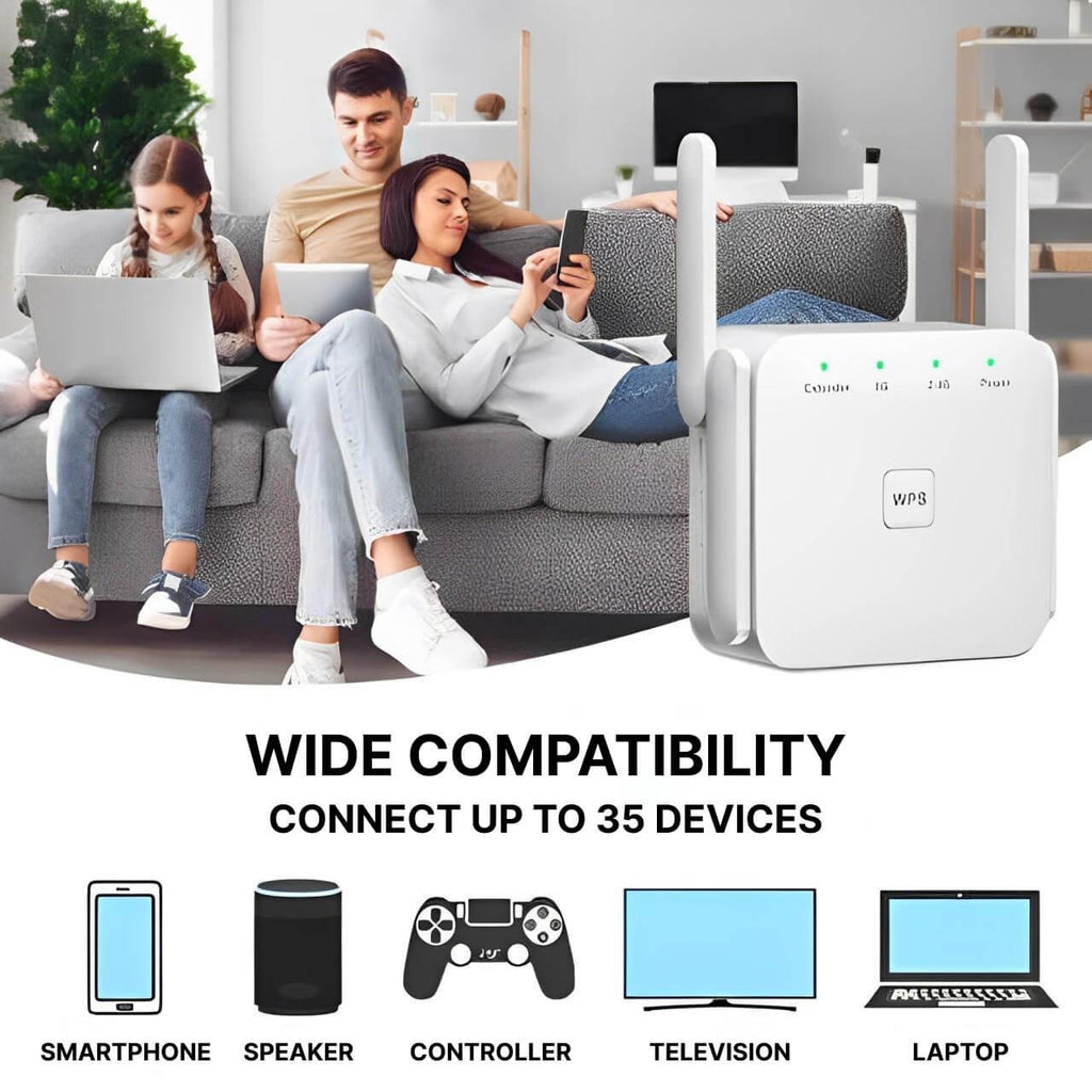 Powerful Long-Range WiFi Repeater | The Smart Choice for Quality, Reliability & Long-Lasting Performance