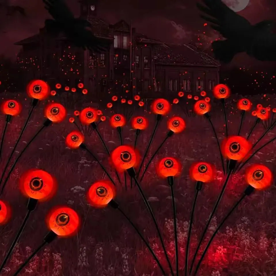 Lighted Halloween Eyeball Props Solar Garden Lights | Festive, Charming & Built to Create Magical, Lasting Seasonal Memories