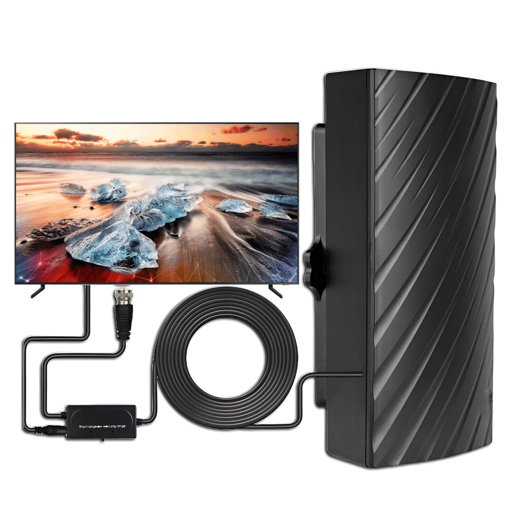 Long Distance 2025 Indoor Outdoor Antenna Box Edition HDTV Amplified 460 Mile Range | Outstanding Quality & Great Value — A Genuine Everyday Essential