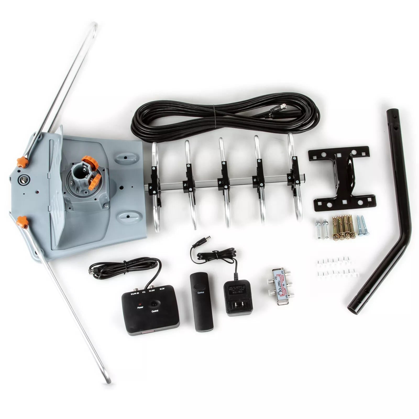 Long Range Digital HD TV Antenna With Full 360 Directional Motor And Mounting Pole | Outstanding Quality & Great Value — A Genuine Everyday Essential