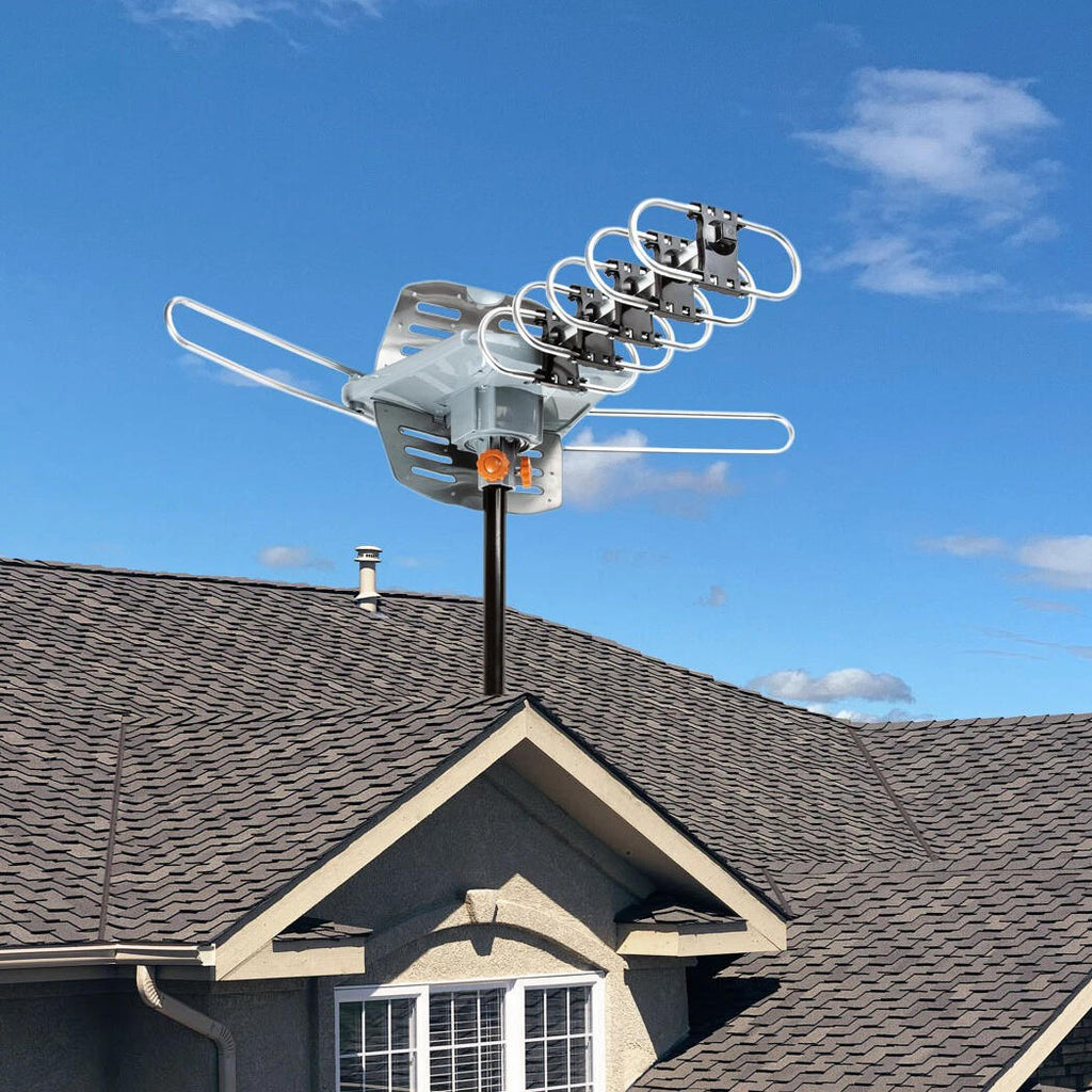 Long Range Digital HD TV Antenna With Full 360 Directional Motor And Mounting Pole | Outstanding Quality & Great Value — A Genuine Everyday Essential