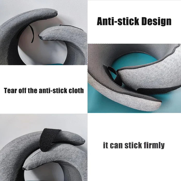 Snail Style Memory Foam Travel Curved Neck Pillow — U-shaped, Portable, Adjustable Support Neck Brace Pillow | Targeted Therapy for Faster Recovery, Less Pain & Better Quality of Life
