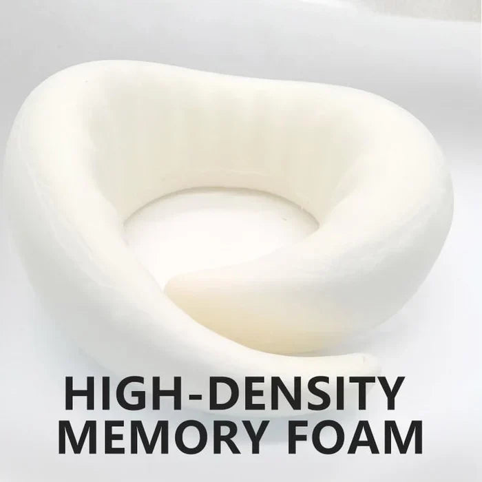 Snail Style Memory Foam Travel Curved Neck Pillow — U-shaped, Portable, Adjustable Support Neck Brace Pillow | Targeted Therapy for Faster Recovery, Less Pain & Better Quality of Life