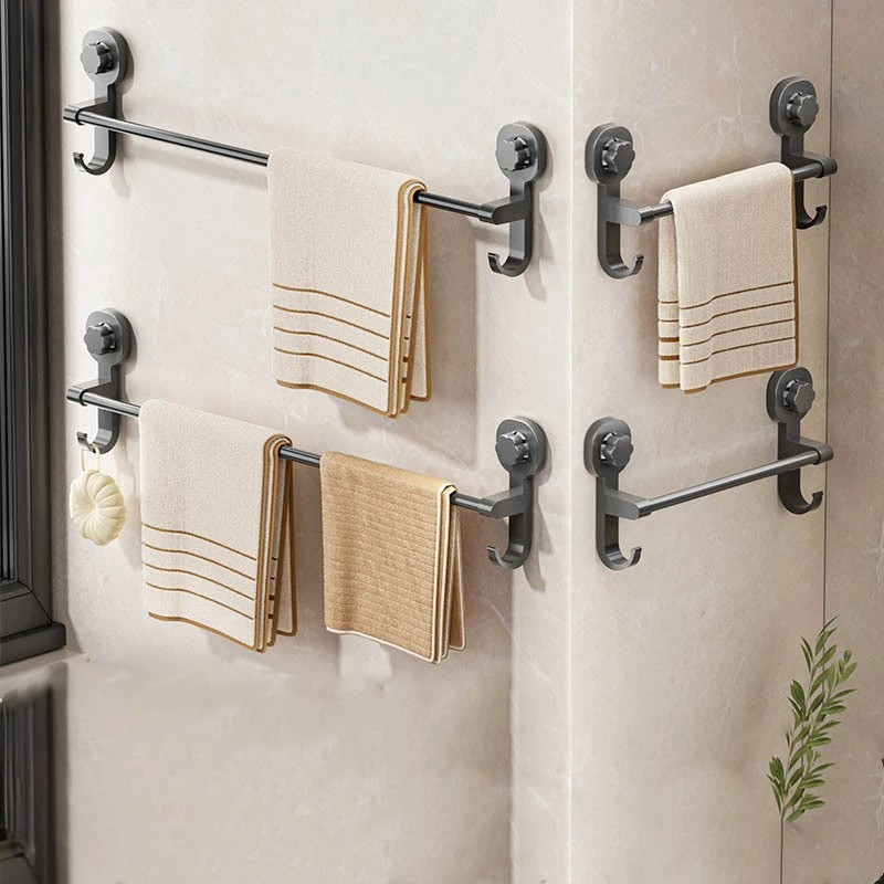 Wall-Mounted Towel Rack with Suction Cup | Practical, Beautiful & Built to Last — The Smart Choice for Any Home