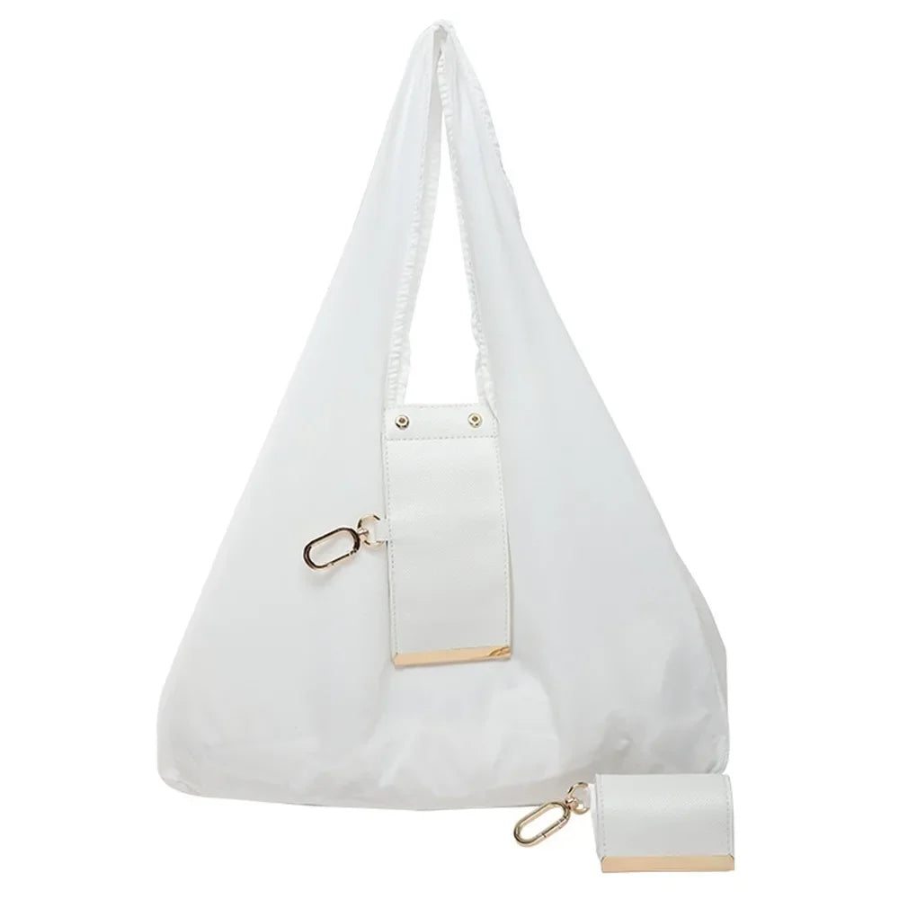 Mini Keychain Foldable Tote Bag | Compact Reusable Shopping Bag That Fits on Your Keyring